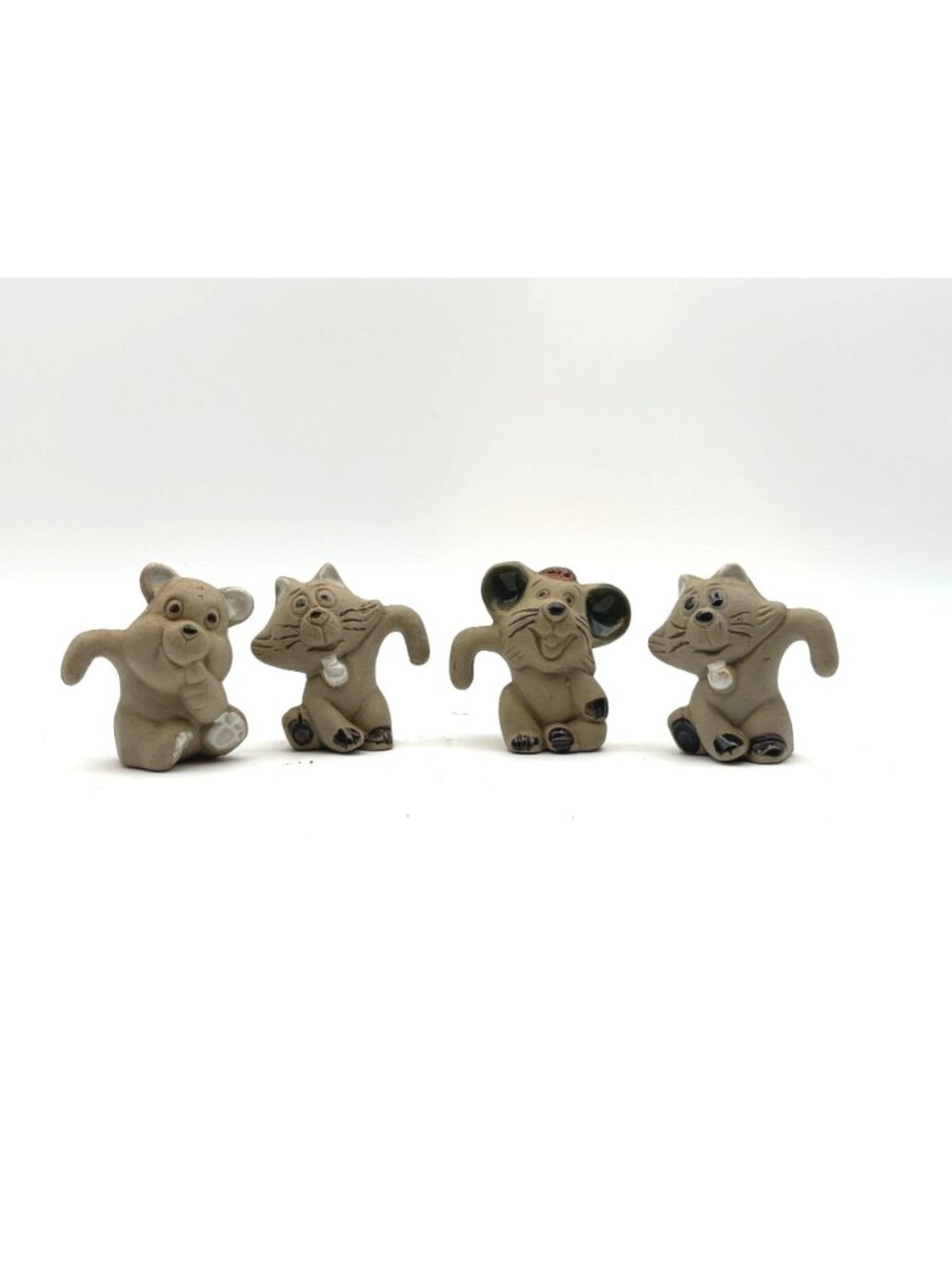 Vintage Ceramic Animal Mug Markers Set of 4 - Picture 2 of 4